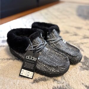 Hey Dude Women’s Black and Gray Shoes - NWT